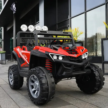 Double the Fun with our Electric Jeep: Off-Road Excitement for Two Kids
